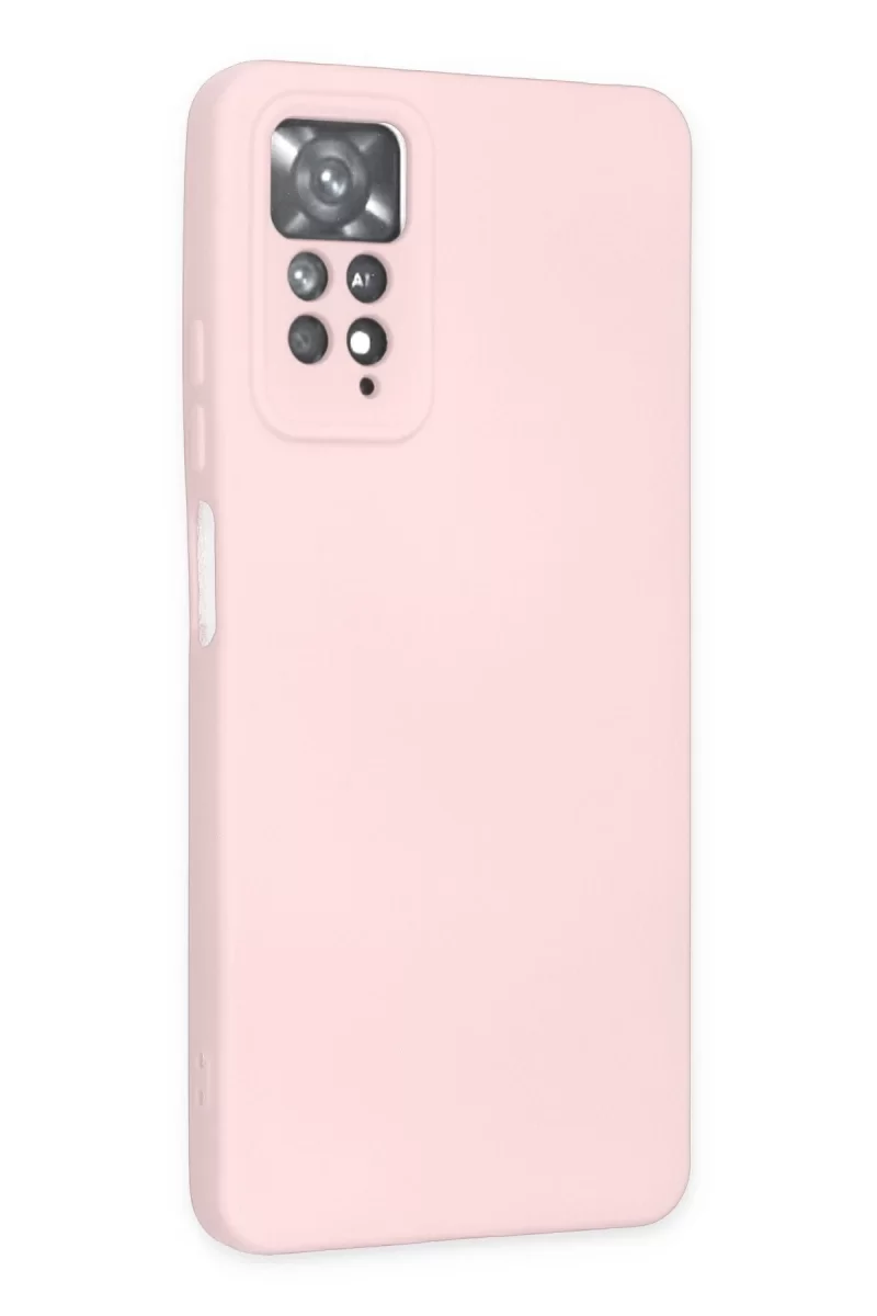 Newface Xiaomi Redmi Note 11 Pro Kılıf Nano içi Kadife Silikon - Pudra