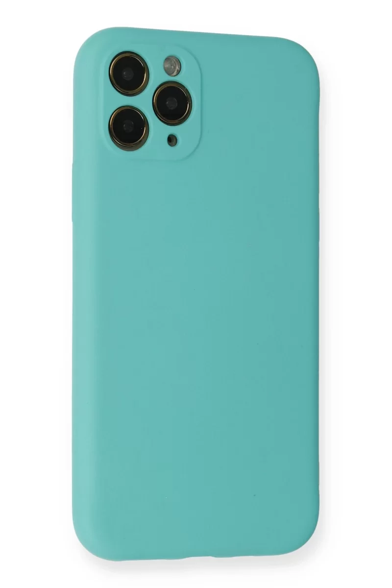 Newface Apple iPhone 11 Pro Kılıf Nano içi Kadife Silikon - Turkuaz
