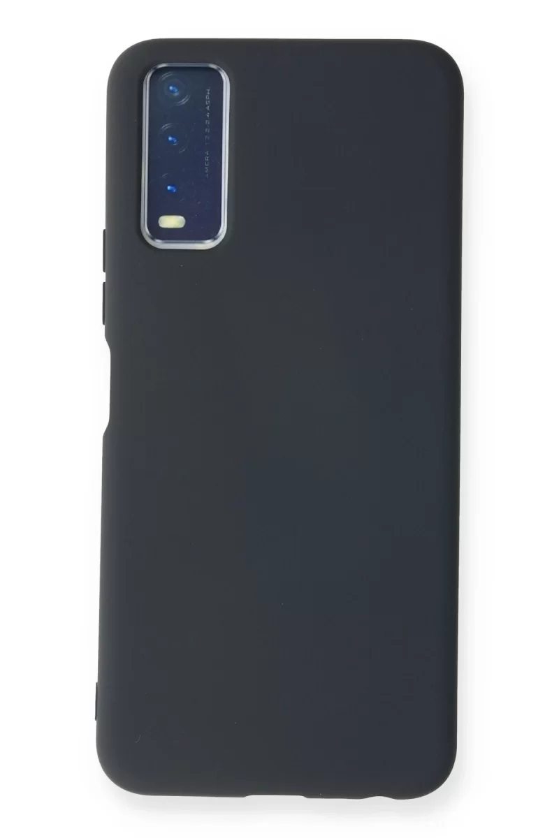 Newface Vivo Y11S Kılıf Nano içi Kadife Silikon - Lacivert