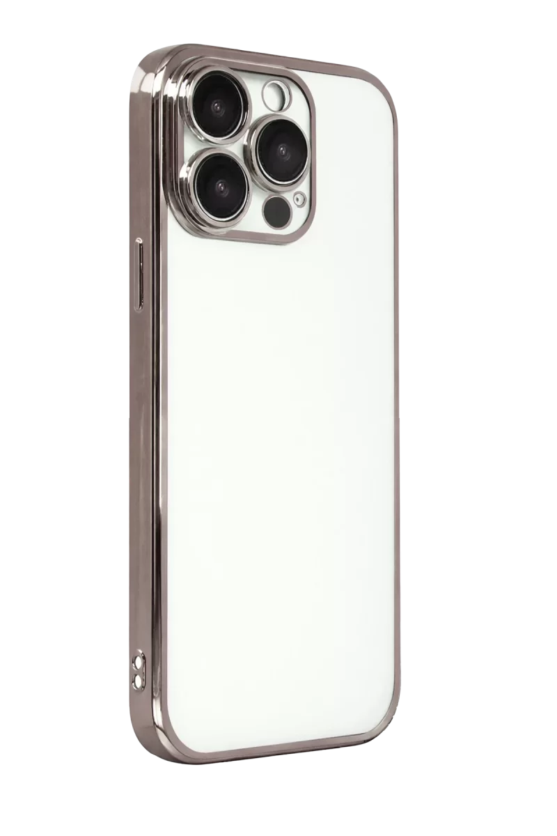 Newface Apple iPhone 15 Pro Max Razer Lensli Silikon - Titan Gri