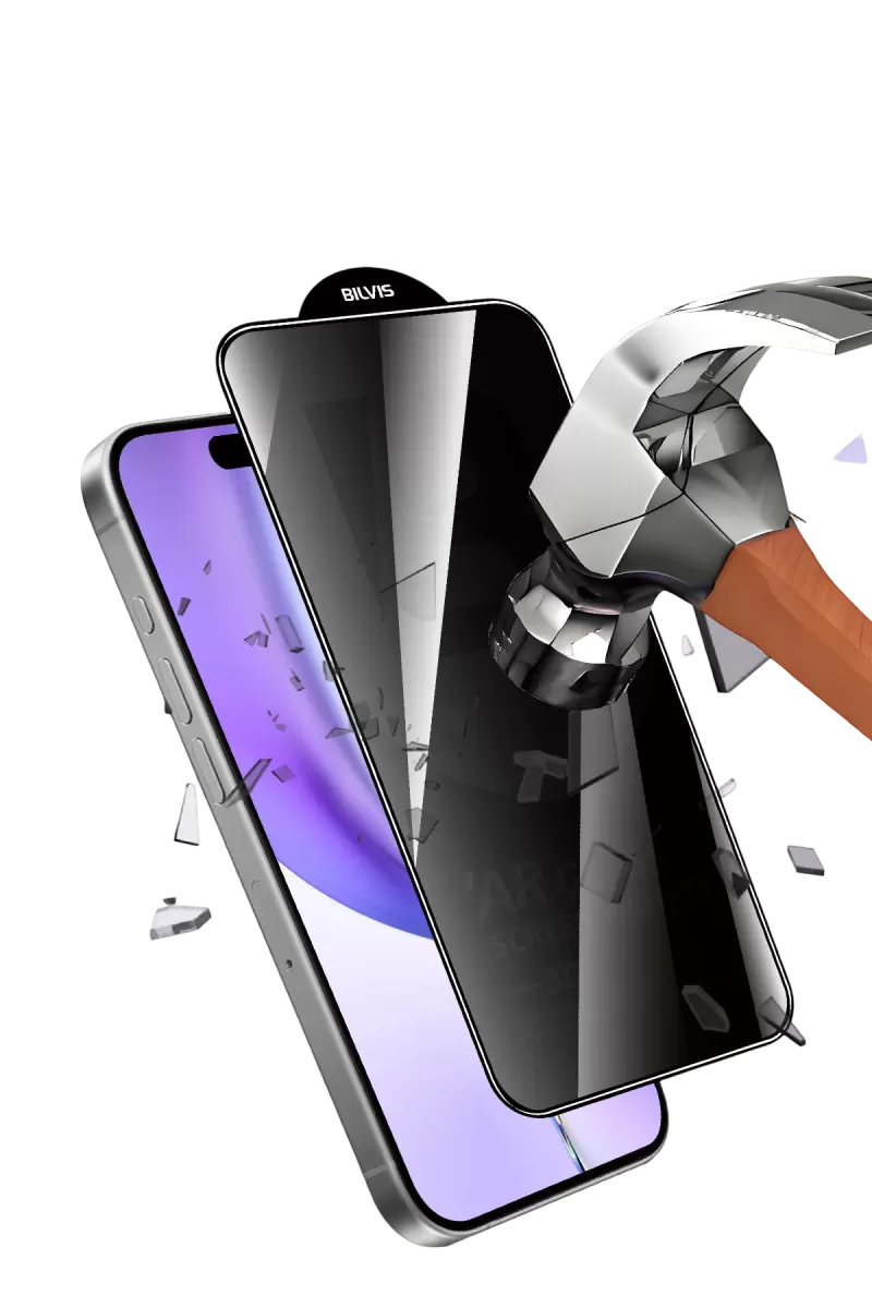 Newface Apple iPhone 17 Air Bilvis 5D Privacy Diamond Hayalet Cam Ekran Koruyucu