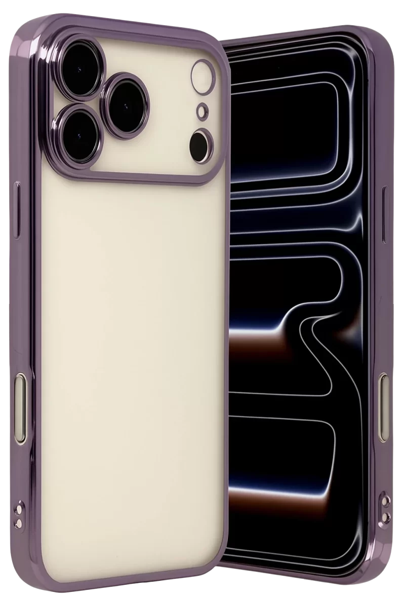 Newface Apple iPhone 17 Pro Max Razer Lensli Silikon - Mor