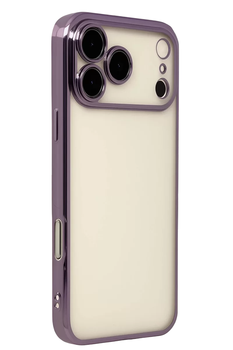 Newface Apple iPhone 17 Pro Max Razer Lensli Silikon - Mor