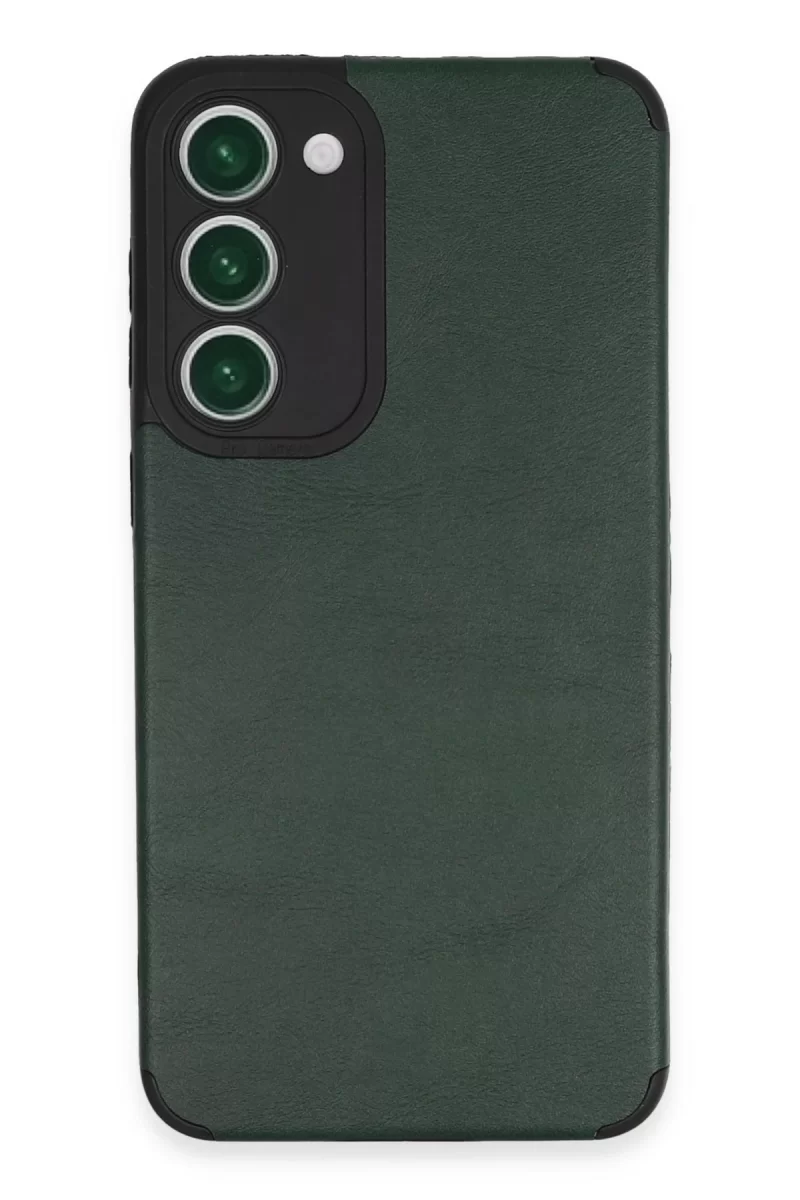 Newface Samsung Galaxy S23 Plus Kılıf Loop Deri Silikon - Yeşil