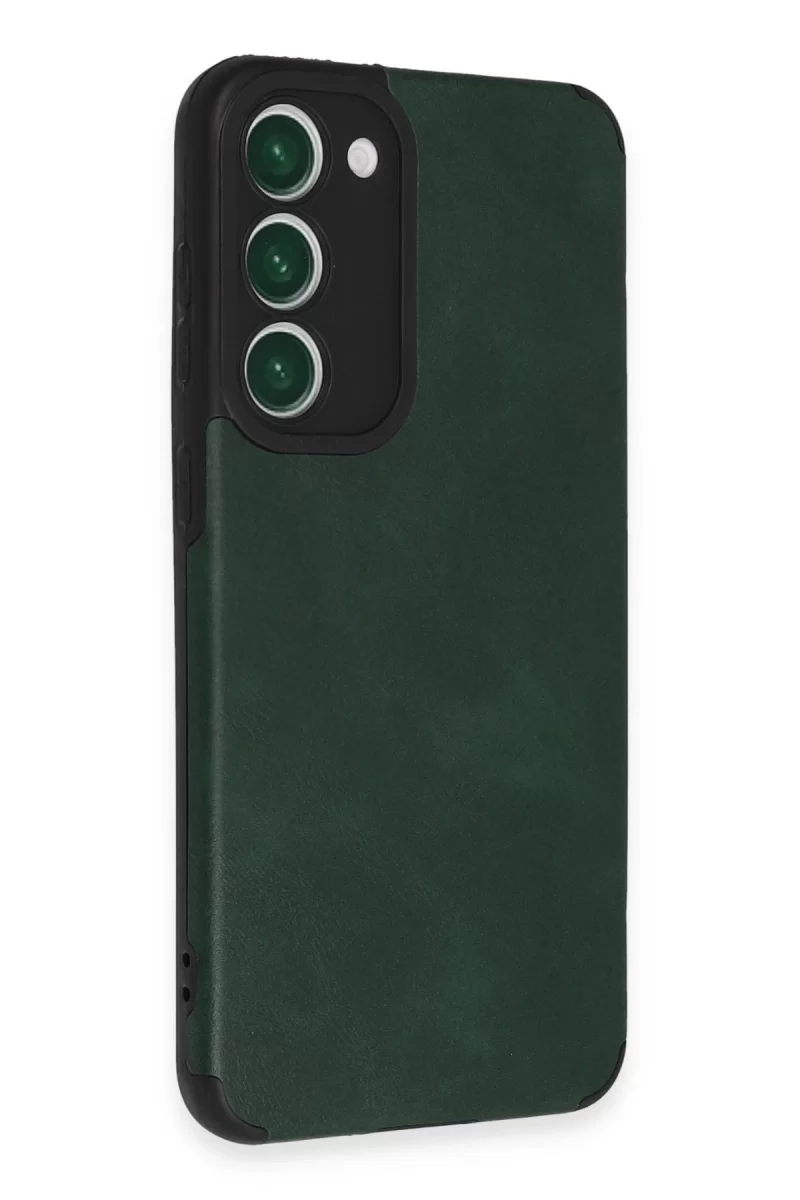 Newface Samsung Galaxy S23 Plus Kılıf Loop Deri Silikon - Yeşil