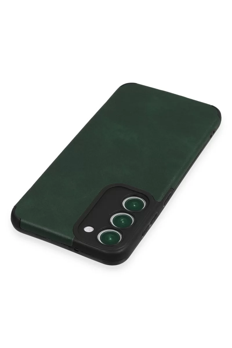 Newface Samsung Galaxy S23 Plus Kılıf Loop Deri Silikon - Yeşil