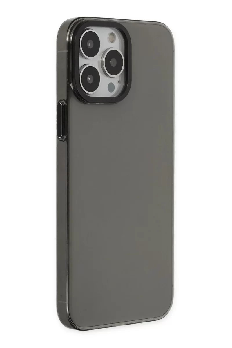 Newface Apple iPhone 14 Pro Kılıf Anka PC Sert Metal Kapak - Siyah