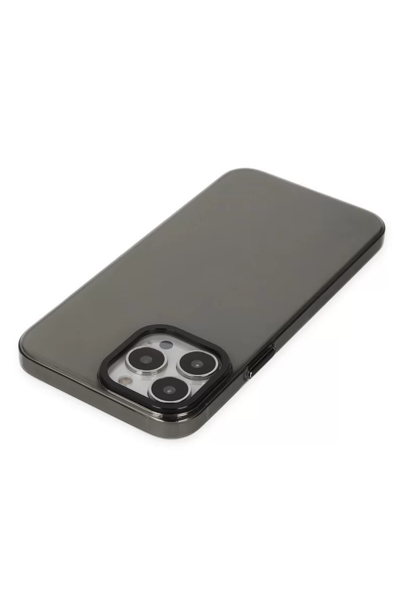 Newface Apple iPhone 14 Pro Kılıf Anka PC Sert Metal Kapak - Siyah