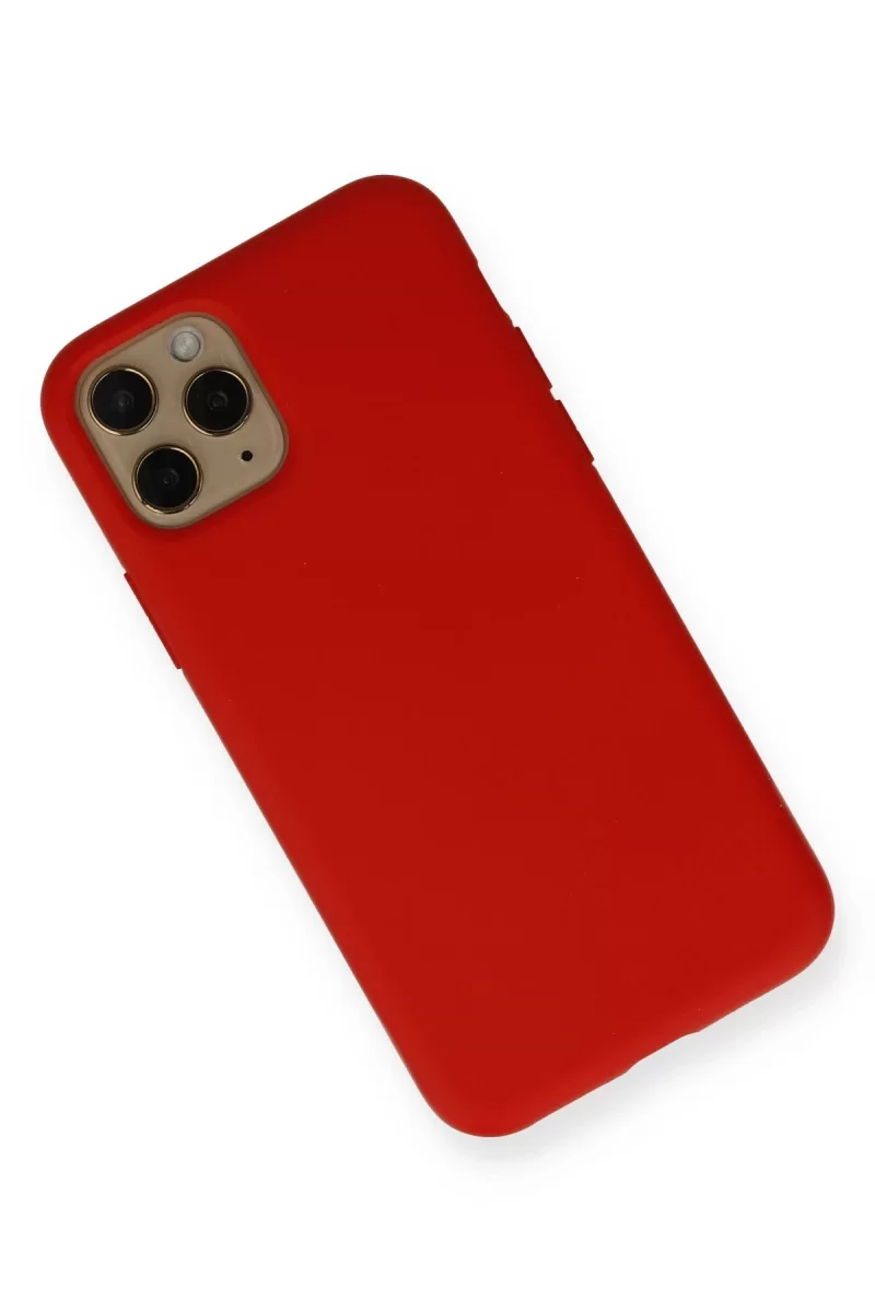 Newface Apple iPhone 11 Pro Kılıf Nano içi Kadife Silikon - Kırmızı