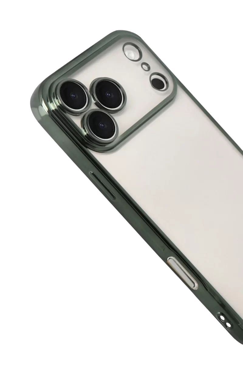 Newface Apple iPhone 17 Pro Max Razer Lensli Silikon - Yeşil