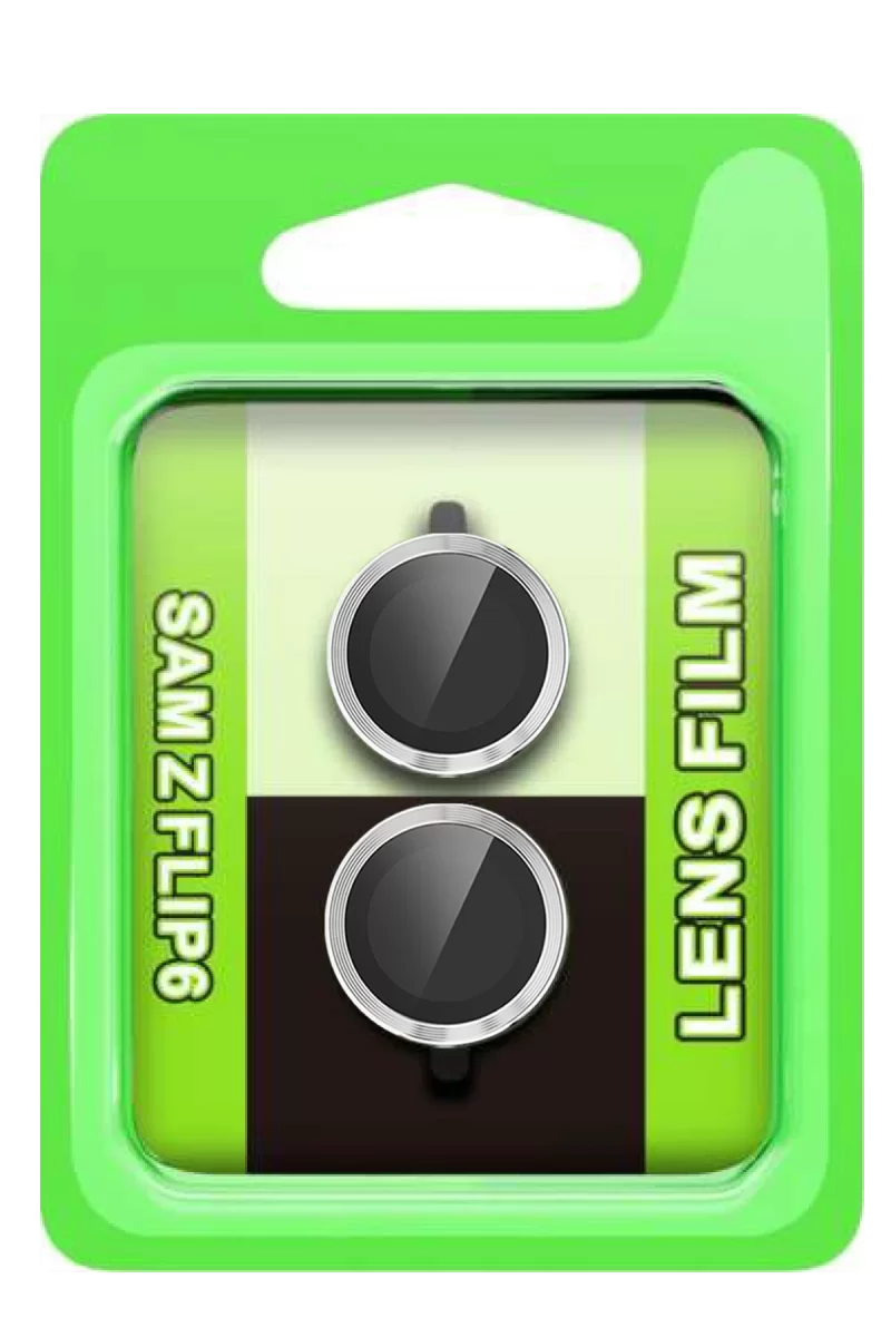Newface Samsung Galaxy Z Flip 6 Raze Metal Kamera Lens - Gümüş