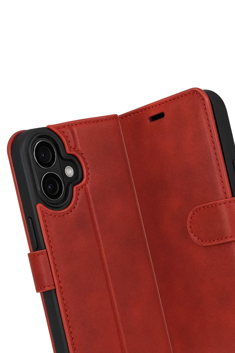 Newface Apple iPhone 17 Trend S Plus Kapaklı Kılıf - Kırmızı