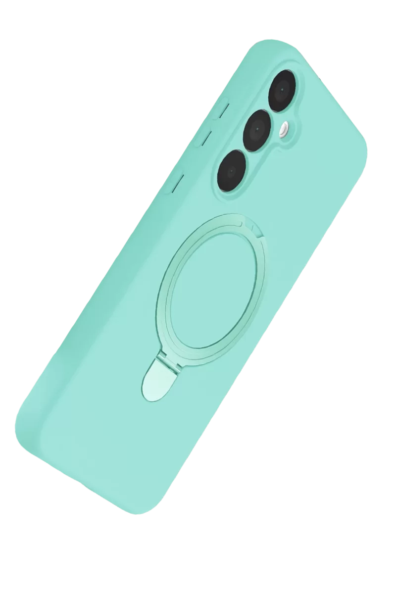 Newface Samsung Galaxy A25 5G Regal Magsafe Standlı Kapak - Su Yeşili