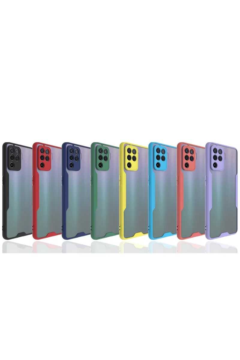Newface Oppo Reno 5 Lite Kılıf Platin Silikon - Sarı
