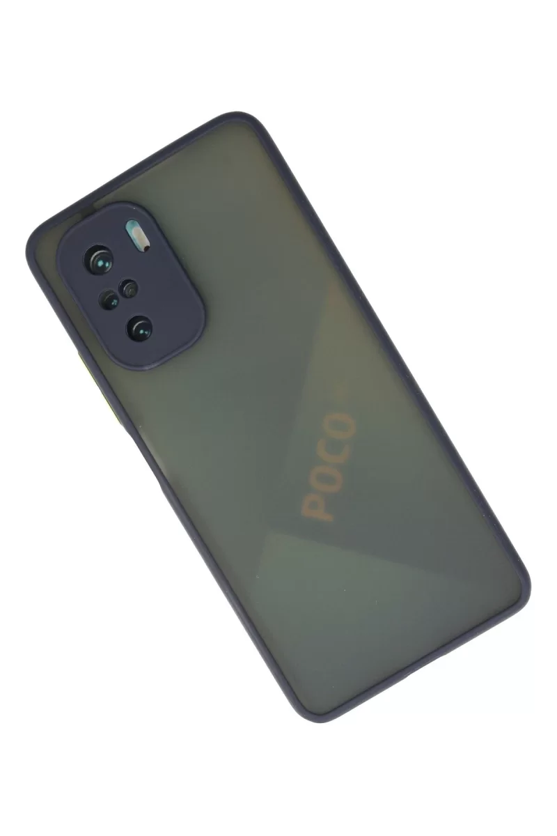 Newface Xiaomi Poco F3 Kılıf Montreal Silikon Kapak - Lacivert
