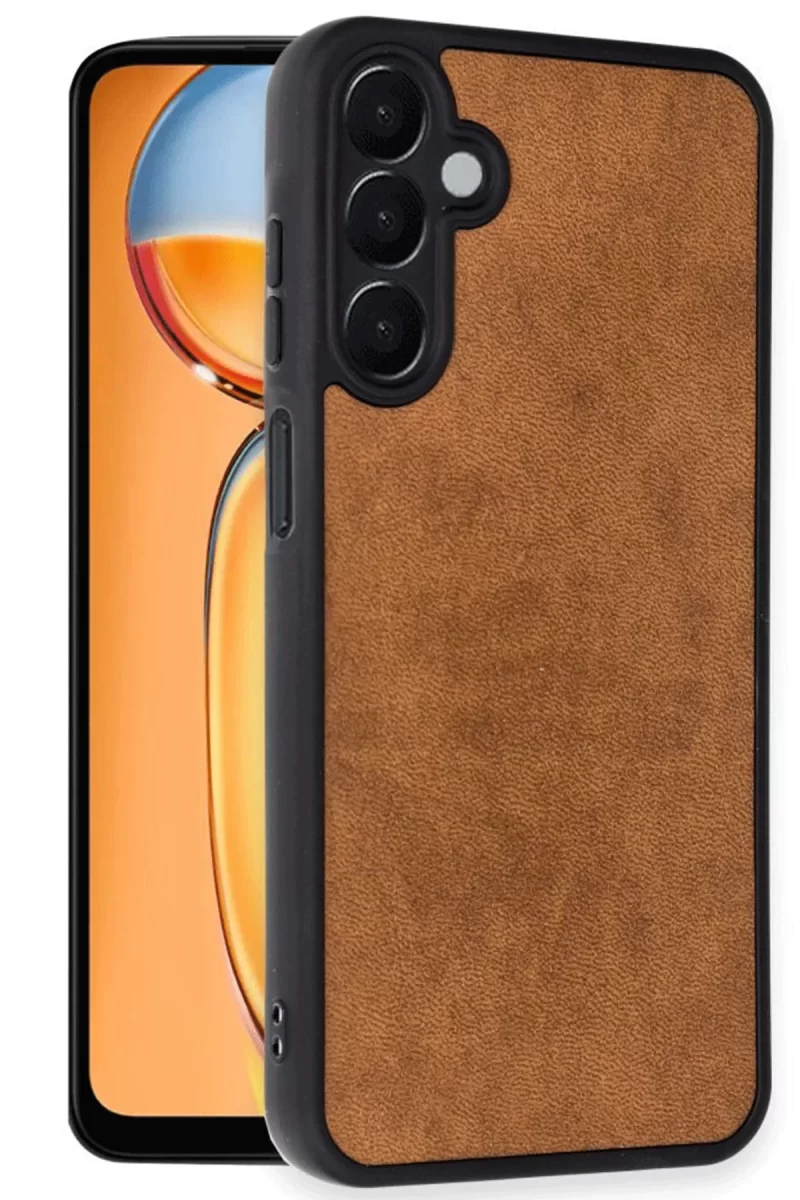 Newface Samsung Galaxy A26 Kılıf Aras Deri Kapak - Taba