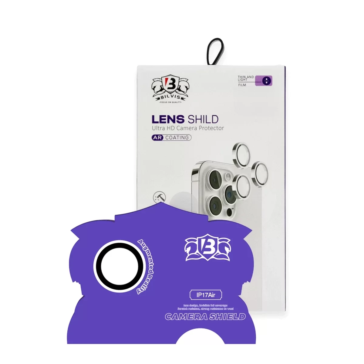 Newface Apple iPhone 17 Air Bilvis Titan Kamera Lens - Gümüş