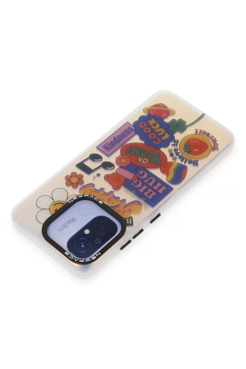 Newface Xiaomi Redmi 12C Kılıf Estoril Desenli Kapak - Estoril - 15