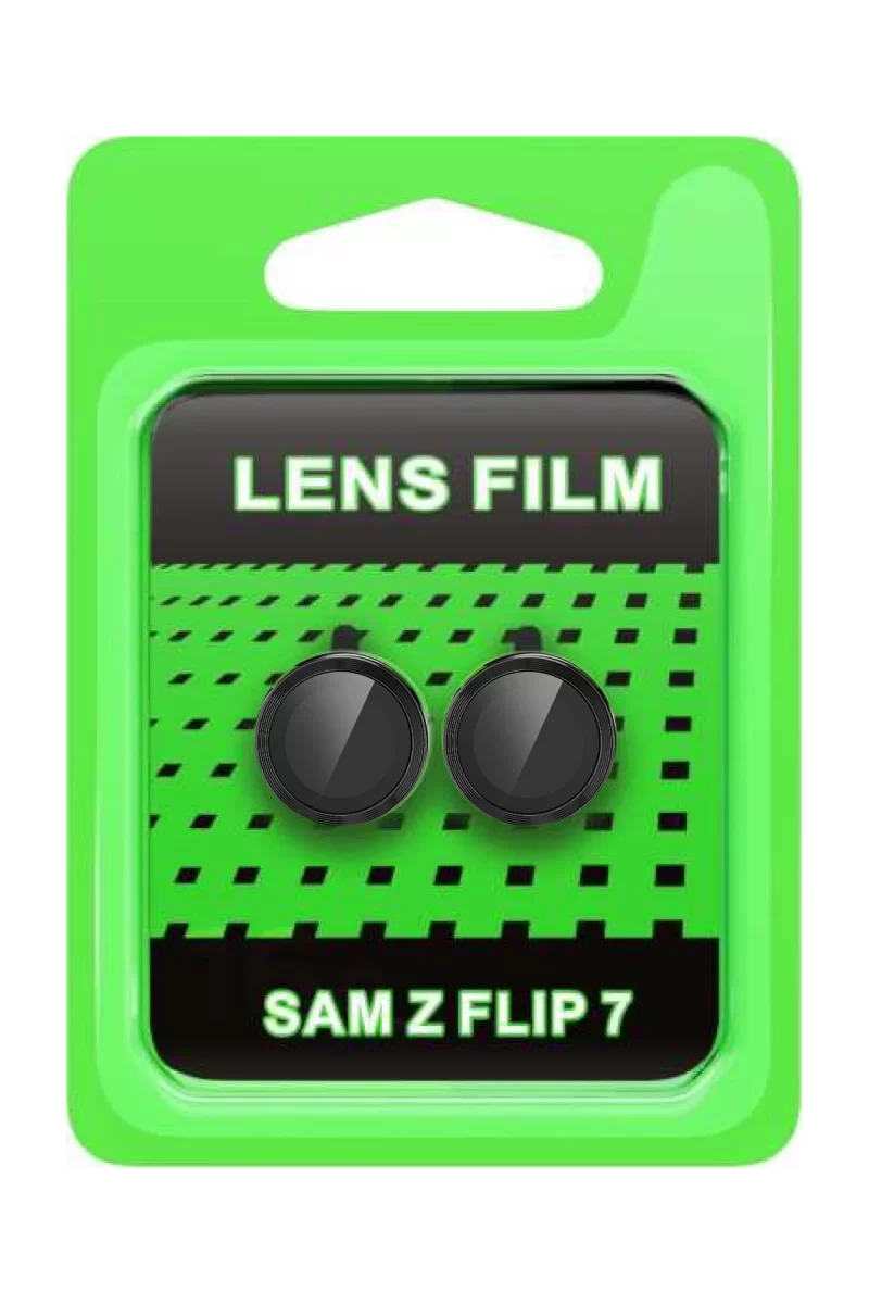 Newface Samsung Galaxy Z Flip 7 Raze Metal Kamera Lens - Siyah