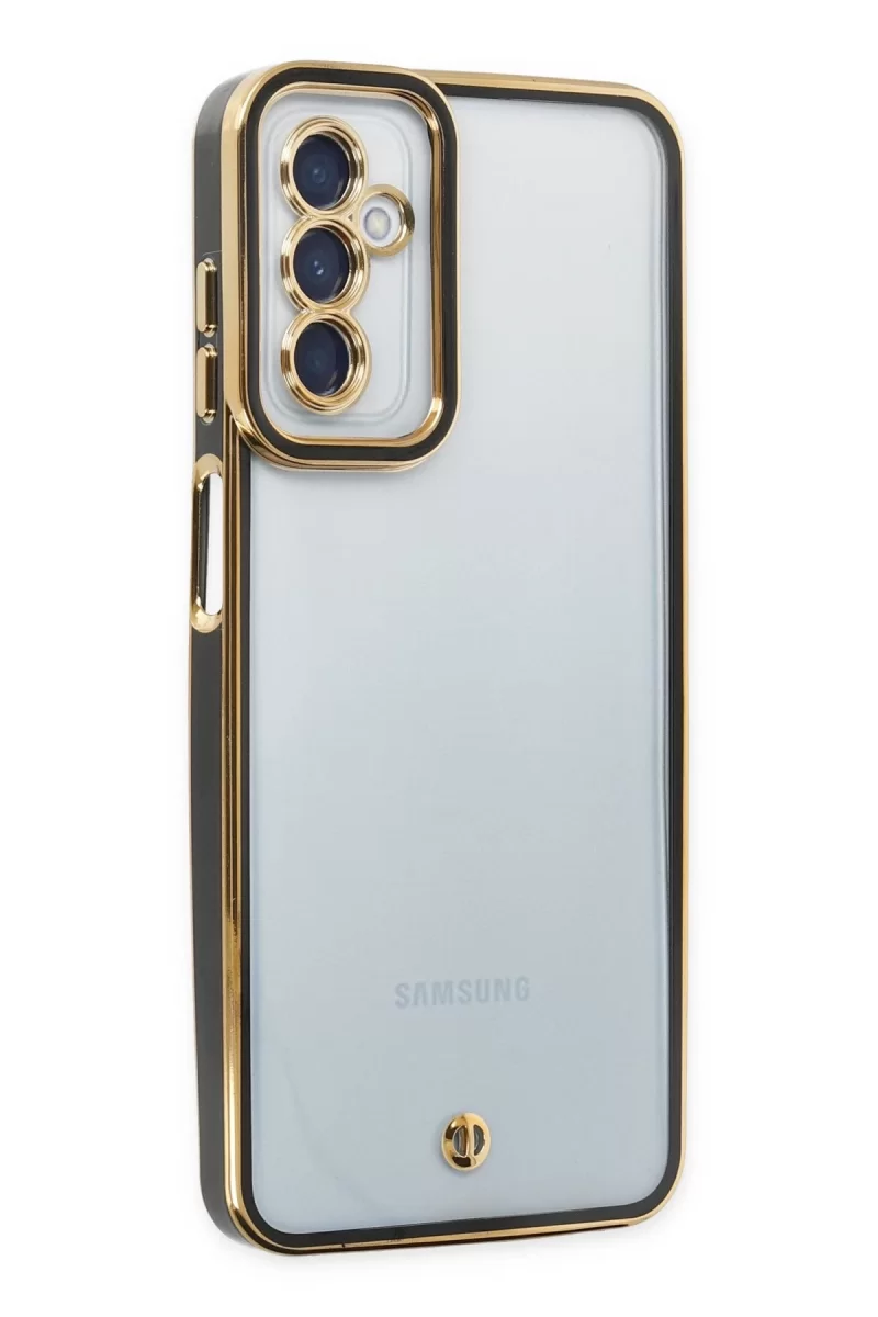 Newface Samsung Galaxy M23 Kılıf Liva Lens Silikon - Siyah