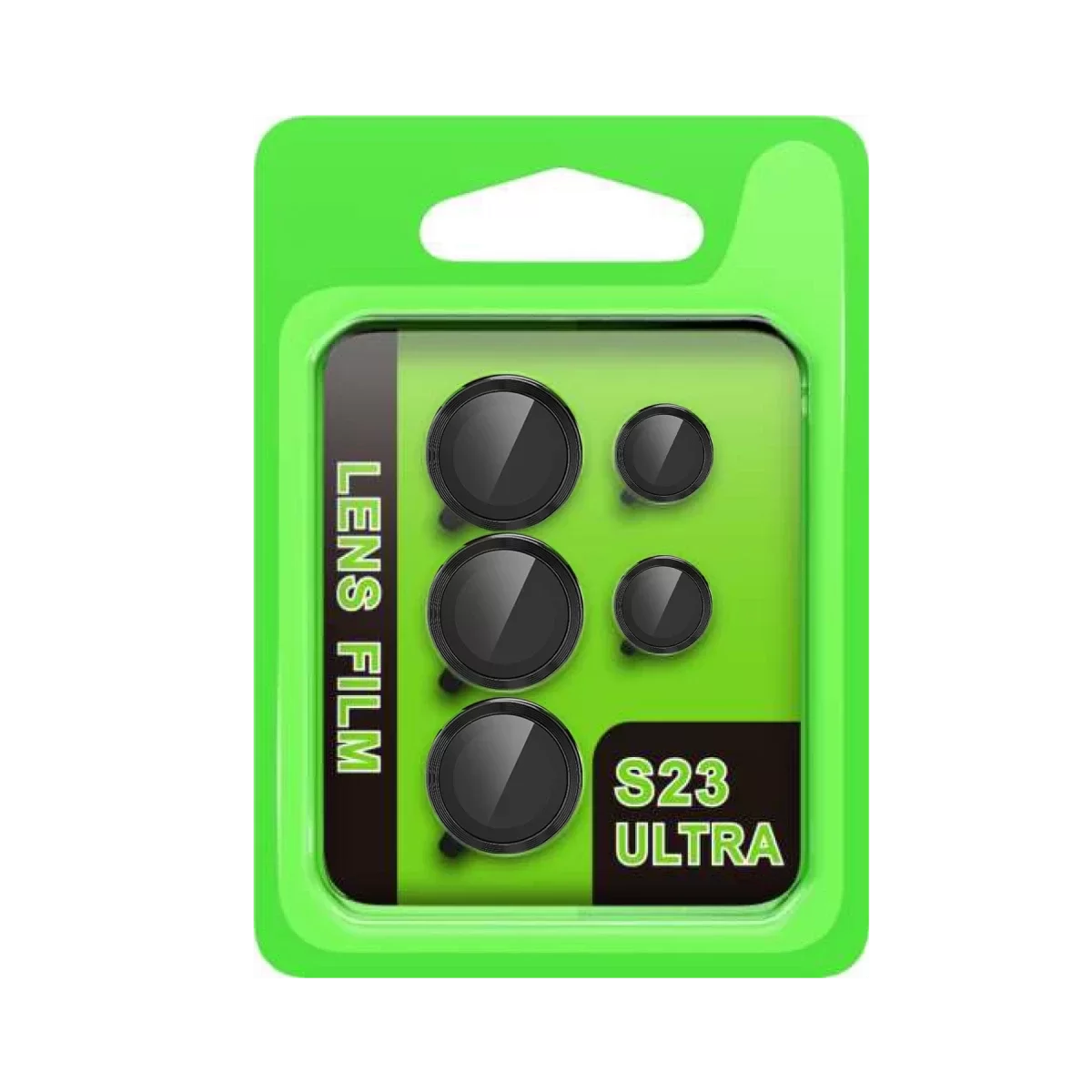 Newface Samsung Galaxy S23 Ultra Raze Metal Kamera Lens - Siyah