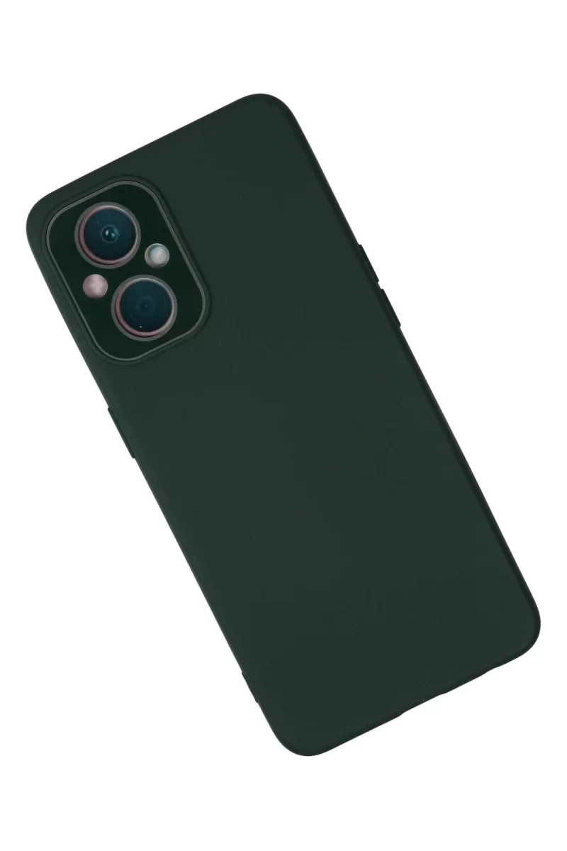 Newface Oppo Reno 7 Lite Kılıf Lansman Glass Kapak - Koyu Yeşil