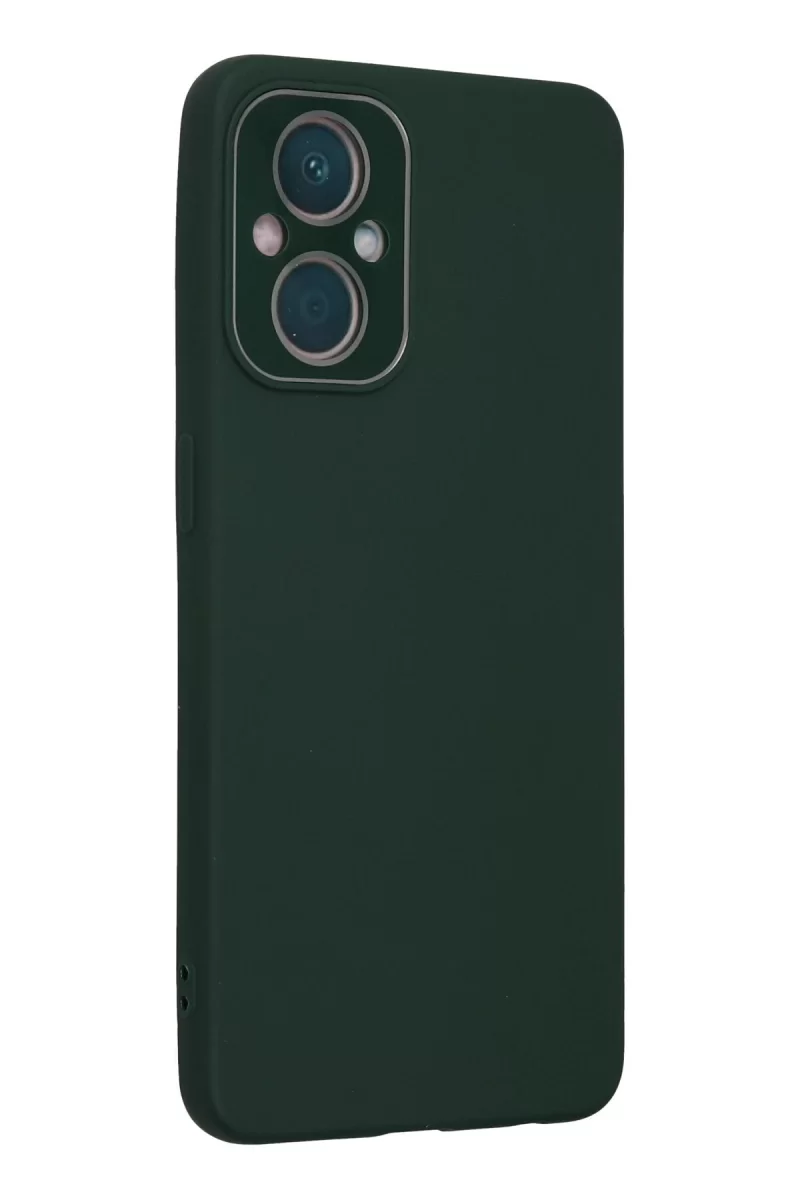 Newface Oppo Reno 7 Lite Kılıf Lansman Glass Kapak - Koyu Yeşil