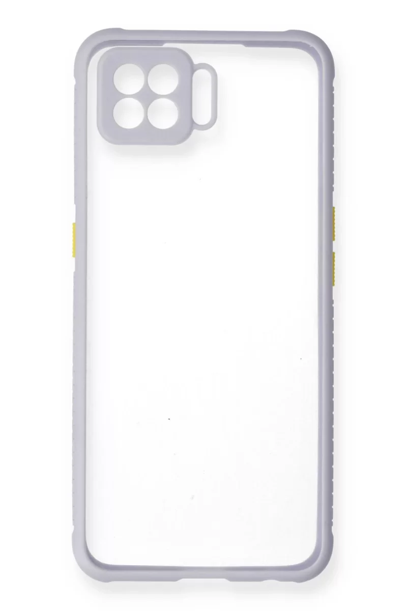 Newface Oppo A73 Kılıf Miami Şeffaf Silikon - Lila