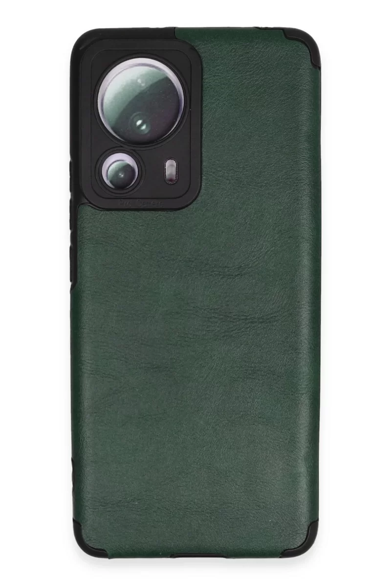 Newface Xiaomi Mi 13 Lite Kılıf Loop Deri Silikon - Yeşil