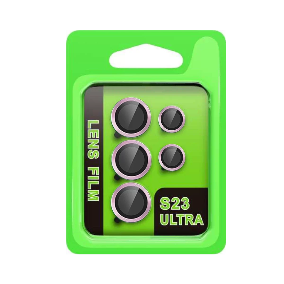 Newface Samsung Galaxy S23 Ultra Raze Metal Kamera Lens - Lila