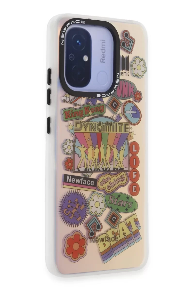 Newface Xiaomi Redmi 12C Kılıf Estoril Desenli Kapak - Estoril - 14