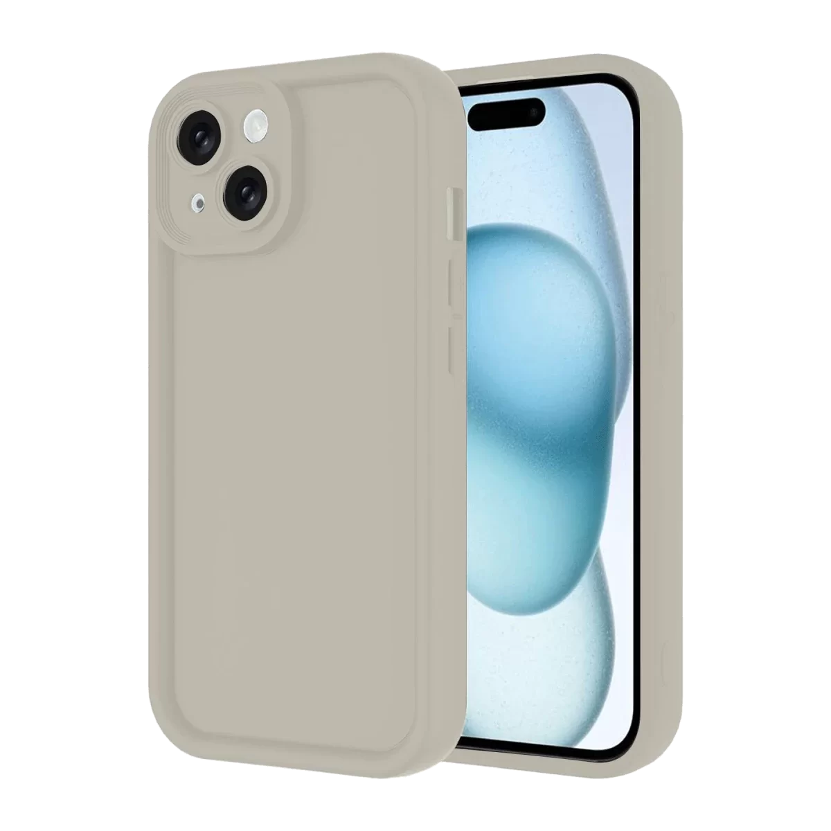 Newface Apple iPhone 14 Kılıf Viera Silikon - Krem