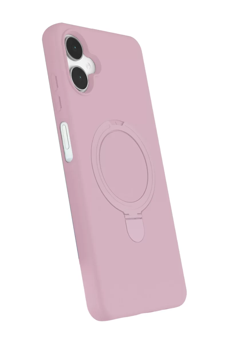 Newface Samsung Galaxy A06 Regal Magsafe Standlı Kapak - Açık Pembe
