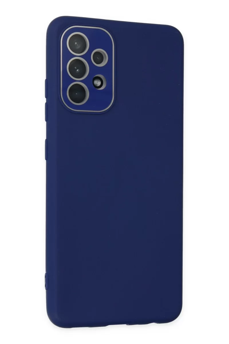 Newface Samsung Galaxy A33 5G Kılıf Lansman Glass Kapak - Sky Blue