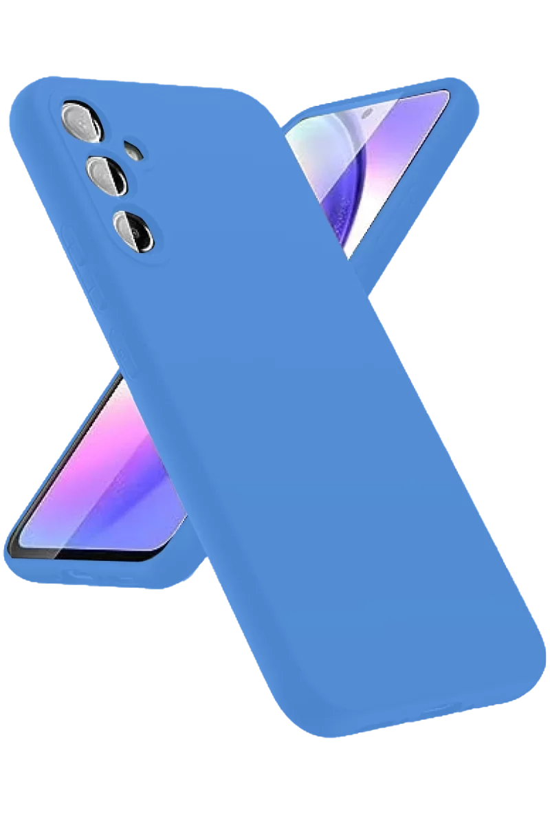 Newface Samsung Galaxy A24 4G Kılıf First Silikon - Mavi