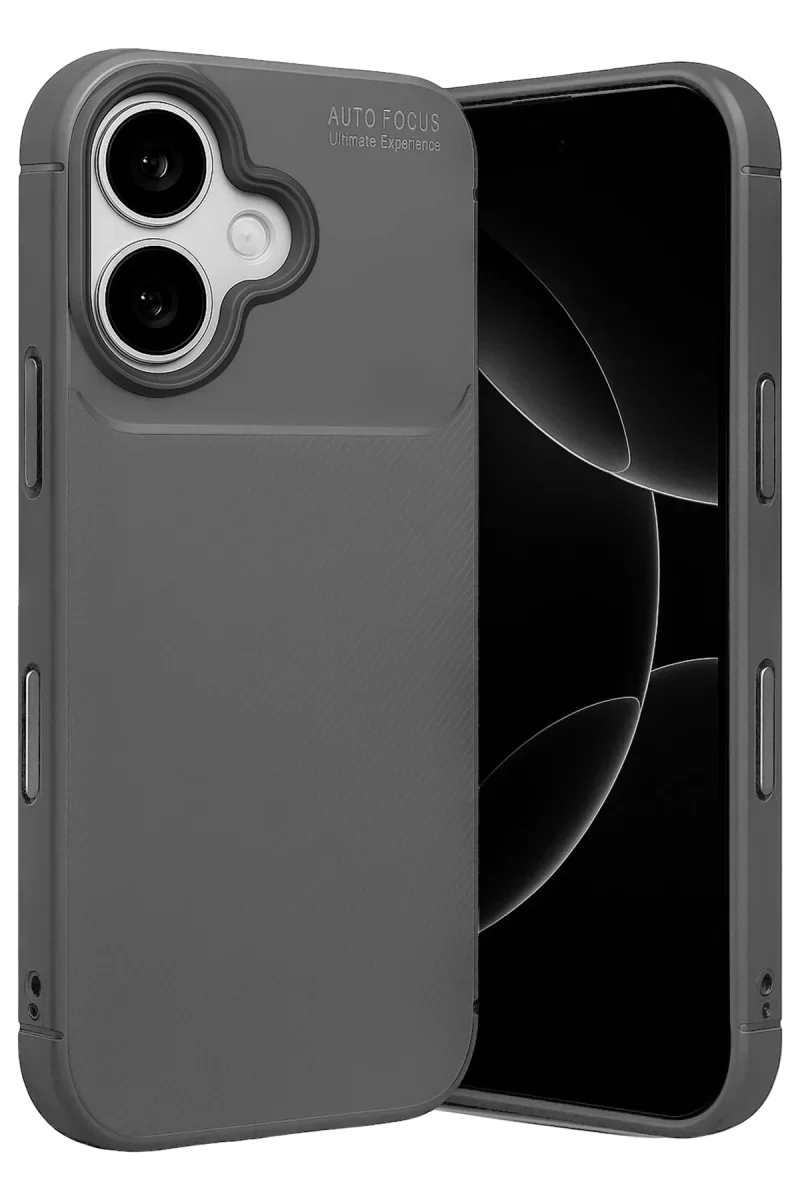 Newface Apple iPhone 17 Auto Focus Karbon Kapak - Gri