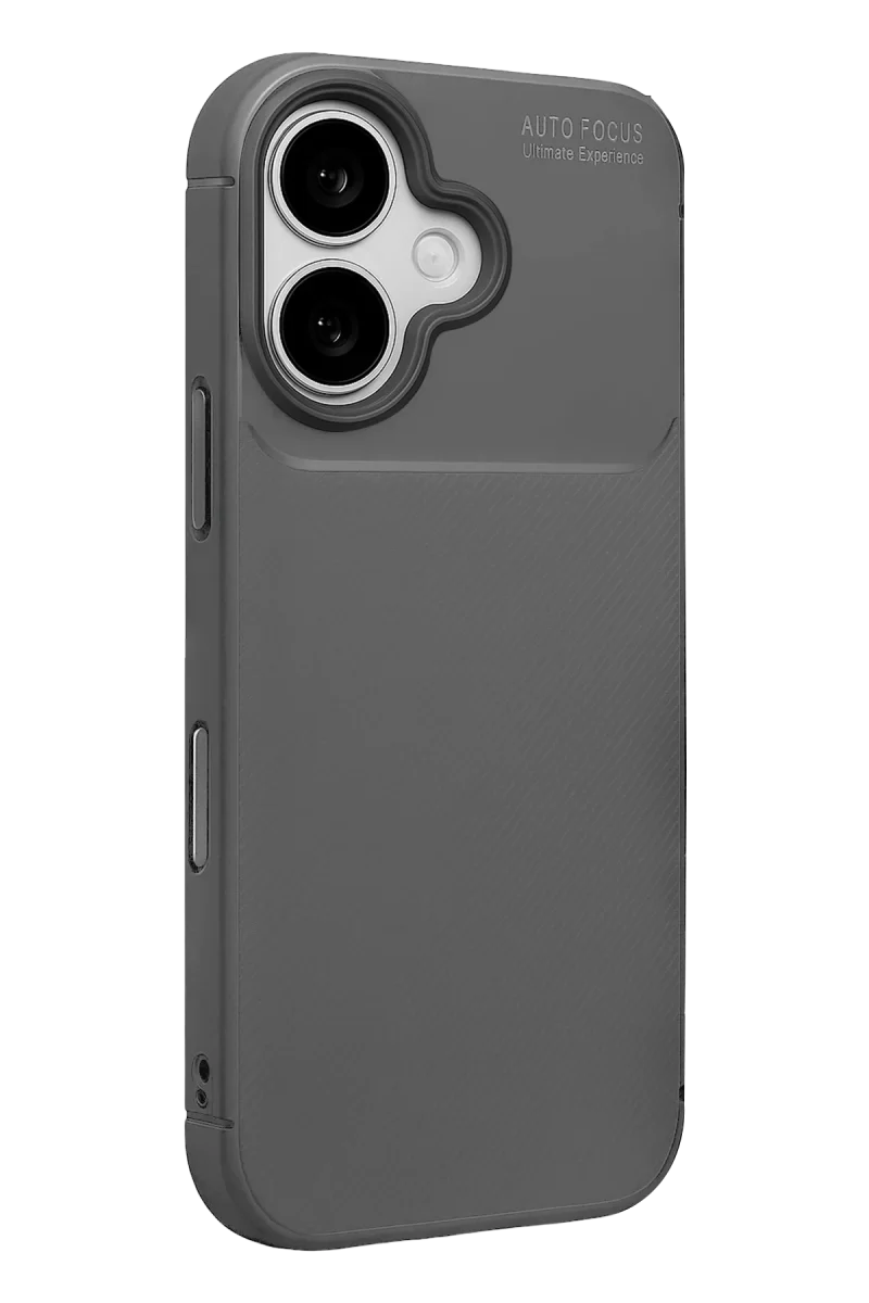 Newface Apple iPhone 17 Auto Focus Karbon Kapak - Gri