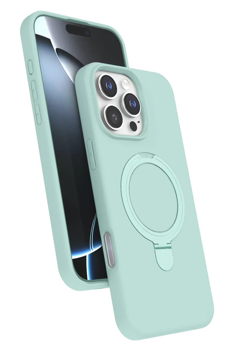 Newface Apple iPhone 16 Pro Max Regal Magsafe Standlı Kapak - Su Yeşili
