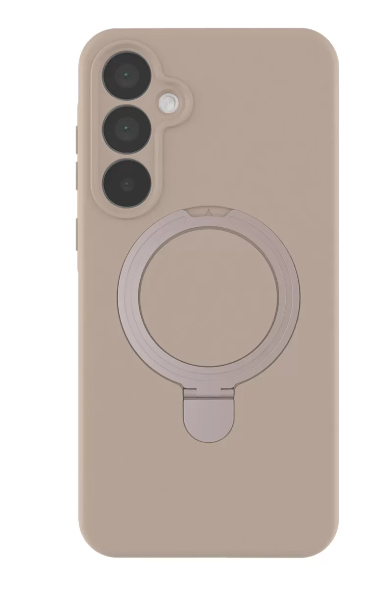 Newface Samsung Galaxy A35 5G Regal Magsafe Standlı Kapak - Çöl Titanyum
