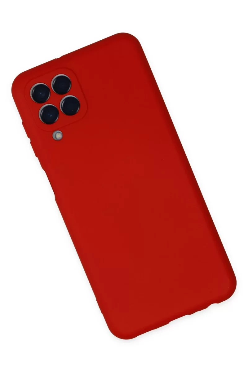 Newface Samsung Galaxy M33 Kılıf Nano içi Kadife Silikon - Kırmızı
