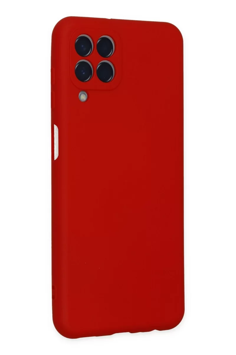 Newface Samsung Galaxy M33 Kılıf Nano içi Kadife Silikon - Kırmızı
