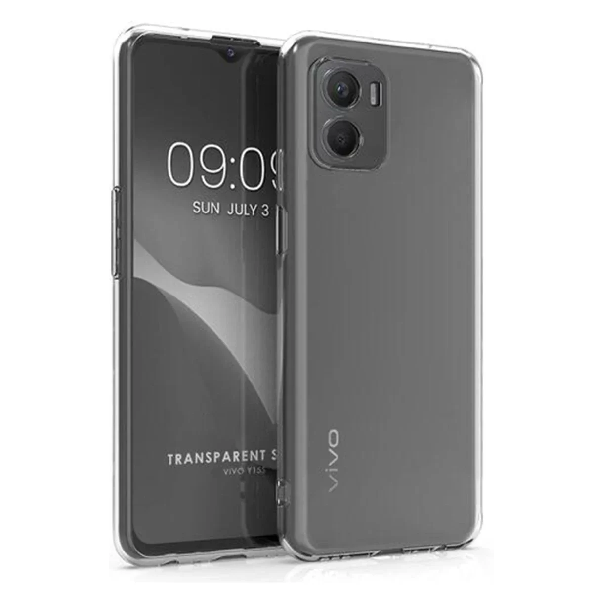 Newface Vivo Y15S Kılıf Lüx Şeffaf Silikon