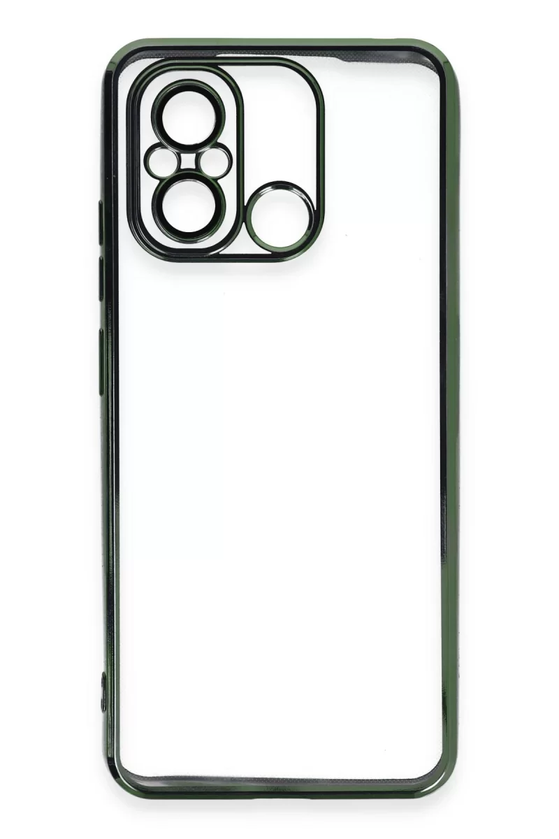 Newface Xiaomi Redmi 12C Kılıf Razer Lensli Silikon - Yeşil