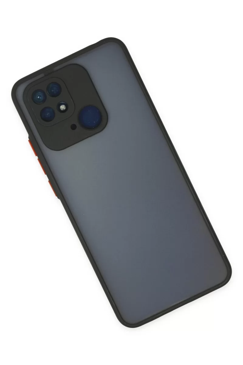 Newface Xiaomi Redmi 10C Kılıf Montreal Silikon Kapak - Siyah