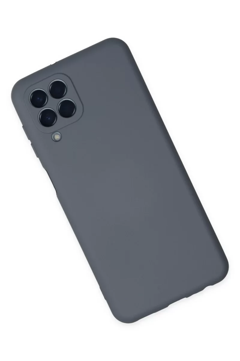 Newface Samsung Galaxy M33 Kılıf Nano içi Kadife Silikon - Gri