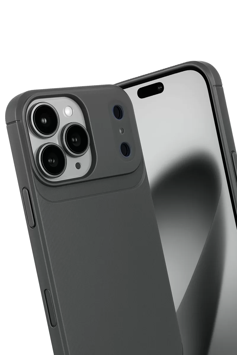 Newface Apple iPhone 17 Pro Auto Focus Karbon Kapak - Gri