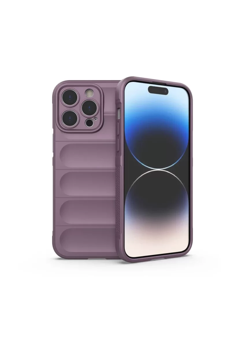 Newface Apple iPhone 15 Pro Max Kılıf Optimum Silikon - Mor