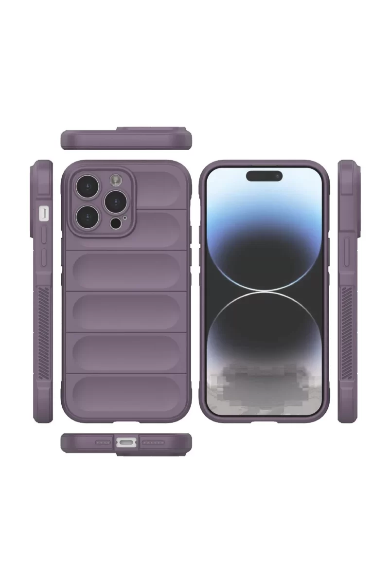 Newface Apple iPhone 15 Pro Max Kılıf Optimum Silikon - Mor