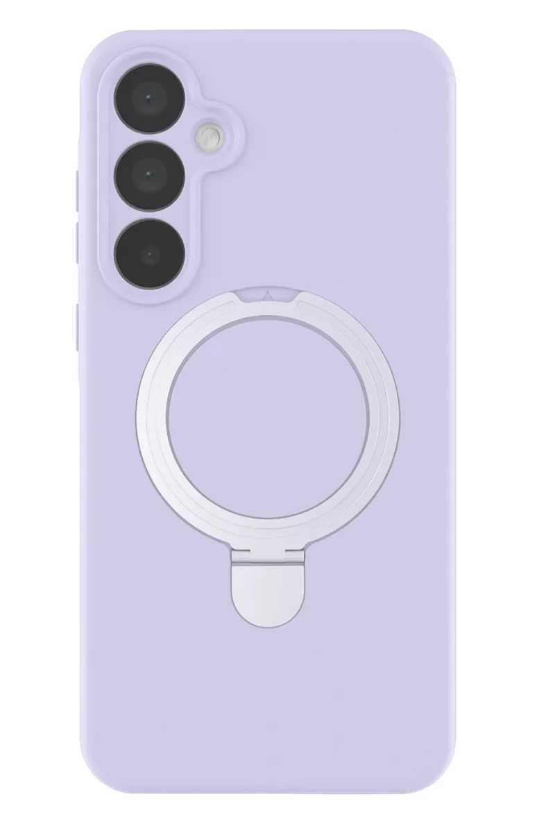 Newface Samsung Galaxy A55 5G Regal Magsafe Standlı Kapak - Lila
