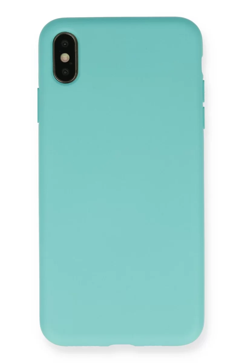 Newface Apple iPhone XS Max Kılıf Nano içi Kadife Silikon - Turkuaz
